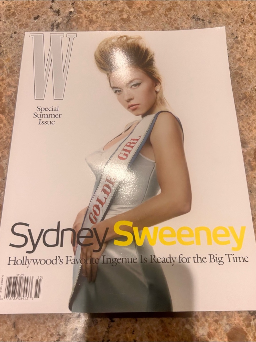 W Magazine Special Summer Issue — Sydney Sweeney Cover, White & Yellow